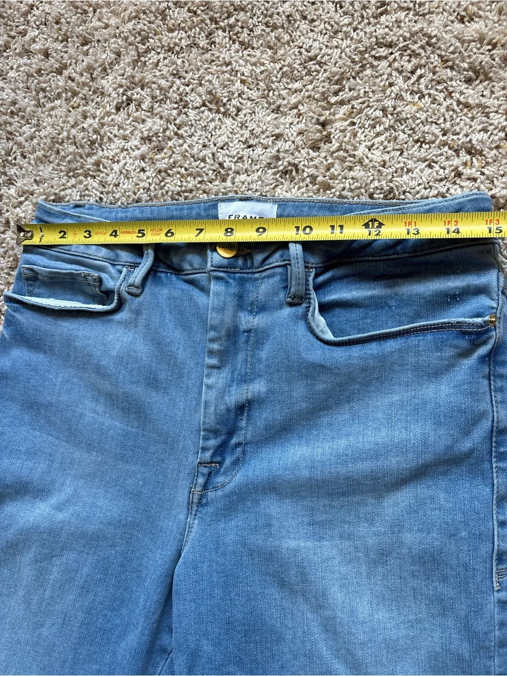 FRAME Le One Crop Mini Boot Sz 30 - See Sizing Medium Wash